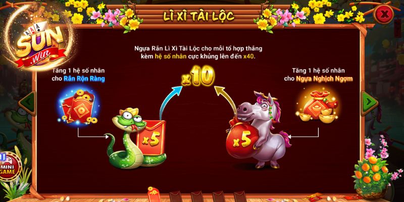 Có nhiều tính năng để tăng thưởng cao